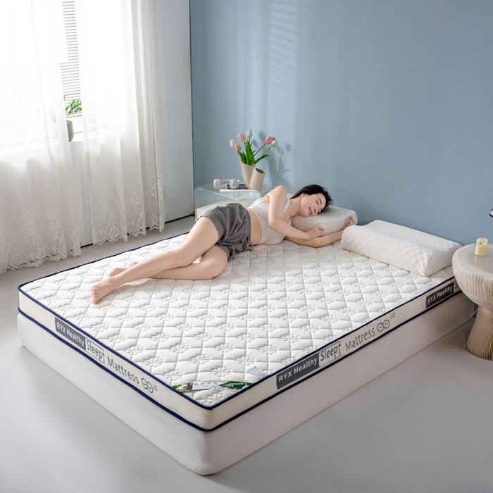 91家纺网 家纺一手货源 找家纺 缔莱被业 2024新款乳胶床垫软垫家用租房宿舍学生Q弹乳胶记忆棉垫--字母 花瓣白（白）