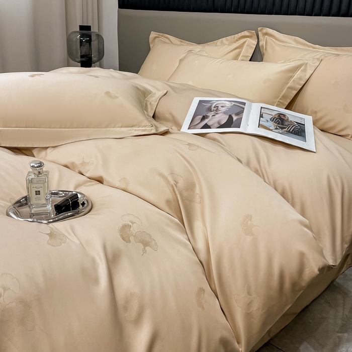 91家纺网 家纺一手货源 找家纺 2025新款天丝天丝棉提花单被套 羽记 布莱克