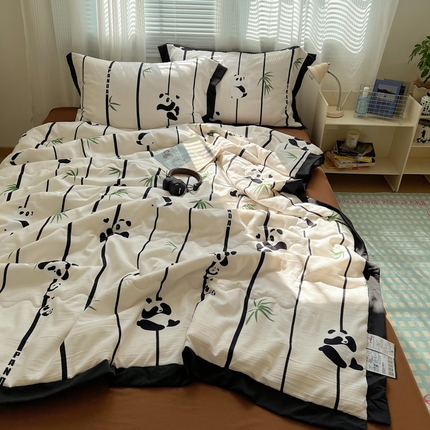 91家纺网 家纺一手货源 找家纺 （总）花伞家居 赫本花边水洗棉夏被四件套（ 买家秀加V）