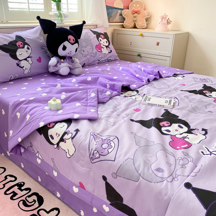 91家纺网 家纺一手货源 找家纺 博雅 2024新款全棉三丽鸥夏被（要买家秀联系客服） 开心库洛米