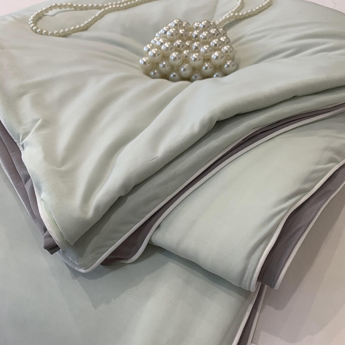 91家纺网 家纺一手货源 找家纺 奈萝家纺 2025新款A类凉感丝小凉皮夏被可机洗夏被新品空调被 香草奶冻