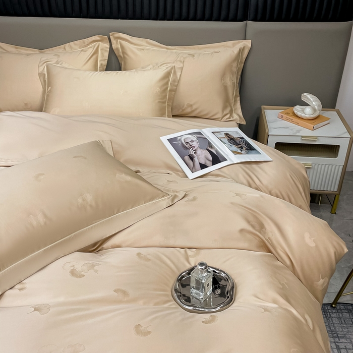 91家纺网 家纺一手货源 找家纺 艾迪尚家纺 2025新款天丝棉提花四件套 羽记 布莱克