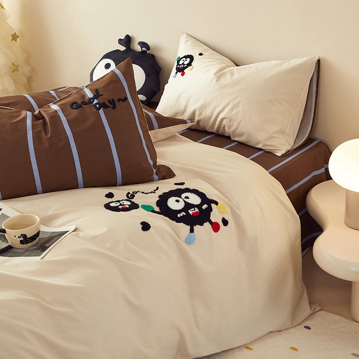 91家纺网 家纺一手货源 找家纺 （总）怡家居 2024新款全棉印花加绣花四件套