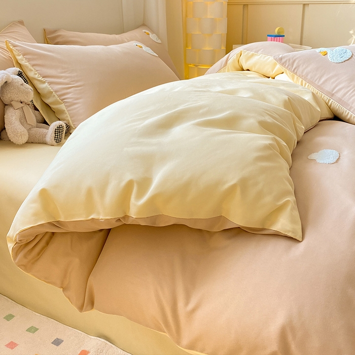 91家纺网 家纺一手货源 找家纺 （总）眠帛 2024新款亲肤棉卡通毛巾绣四件套