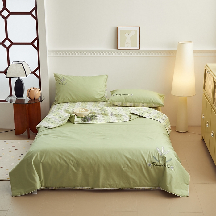 91家纺网 家纺一手货源 找家纺 怡家居 2024新款全棉印加绣夏被 夏被-果语