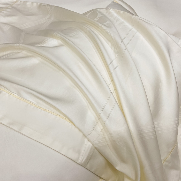 91家纺网 家纺一手货源 找家纺 艾迪尚家纺 2025新款天丝棉提花四件套 莫里卡 雪域白