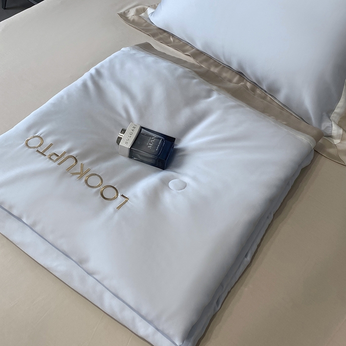 91家纺网 家纺一手货源 找家纺 优悦生活馆 2024新款工艺款冰丝刺绣夏被-蔚涞 蔚涞-蓝