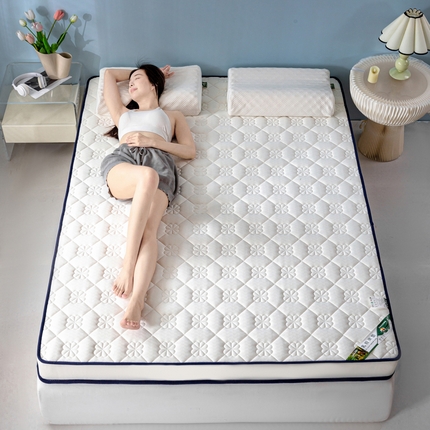 （总）缔莱被业 2024新款高端简约乳胶抗压记忆棉床垫软垫家用卧室床垫--白边