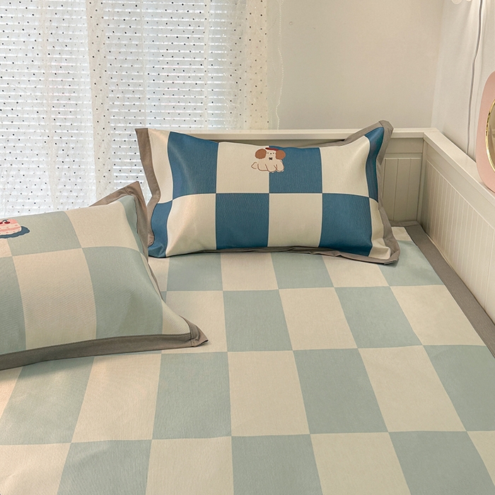 91家纺网 家纺一手货源 找家纺 昔可家纺 2024新款A类900D大版冰丝席 下午茶狗狗