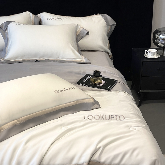 91家纺网 家纺一手货源 找家纺 优悦生活馆 2024新款工艺款冰丝刺绣夏被-蔚涞 蔚涞-白