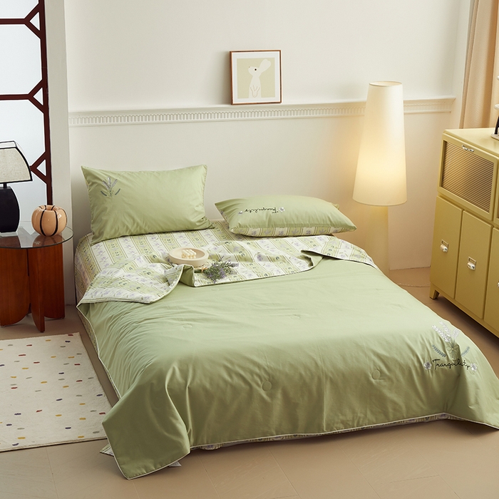 91家纺网 家纺一手货源 找家纺 怡家居 2024新款全棉印加绣夏被 夏被-果语