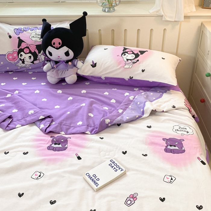 91家纺网 家纺一手货源 找家纺 博雅 2024新款全棉三丽鸥夏被（要买家秀联系客服） 梦想库洛米