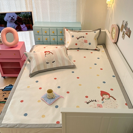 昔可家纺 2024新款A类900D大版冰丝席 兔兔女孩