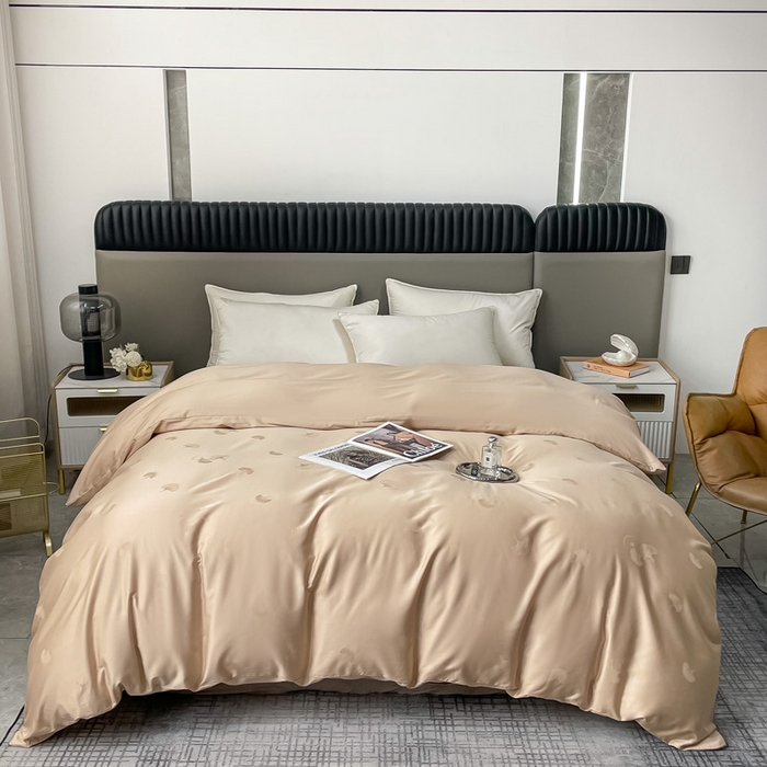 91家纺网 家纺一手货源 找家纺 艾迪尚家纺 2025年新款天丝棉提花单床笠 羽记 布莱克