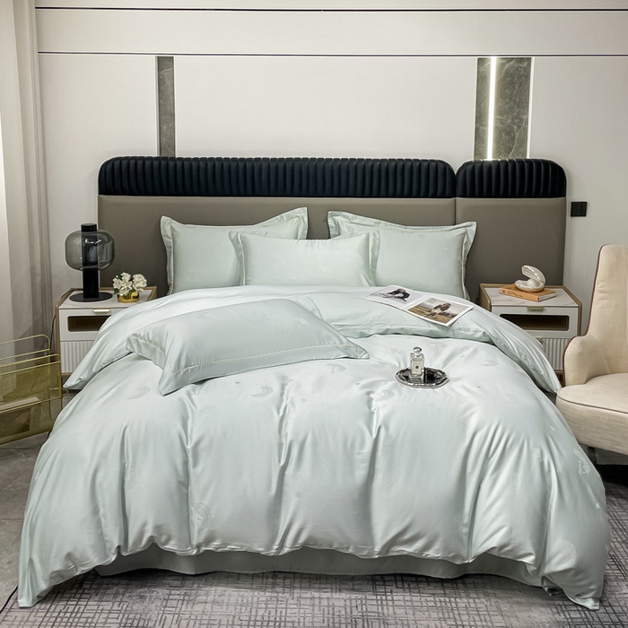 91家纺网 家纺一手货源 找家纺 艾迪尚家纺 2025新款天丝棉提花四件套 羽记 莱茵石