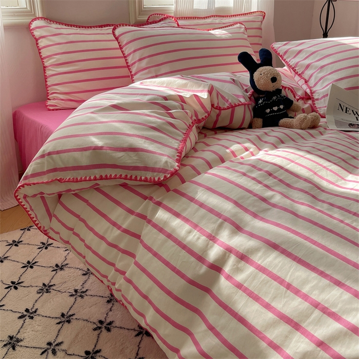 91家纺网 家纺一手货源 找家纺 （总）857家居 2024新款贝壳边四件套