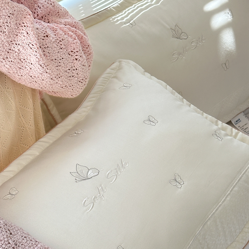 91家纺网 家纺一手货源 找家纺 （总）伟邦 2024新款浮蝶儿柔美 肤枕