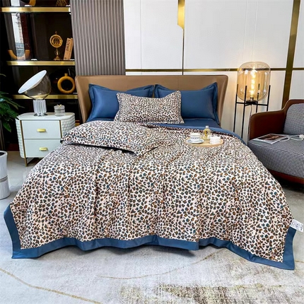 91家纺网 家纺一手货源 找家纺 （总）丽卡家纺 2024新款水洗真丝夏被四件套