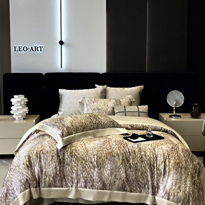 91家纺网 家纺一手货源 找家纺 涞澳 新款80支天丝棉四件套 知年-黄