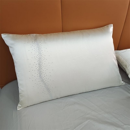 （总）澜屿 2024新款禅丝高精密四件套配床白色短枕单人枕套