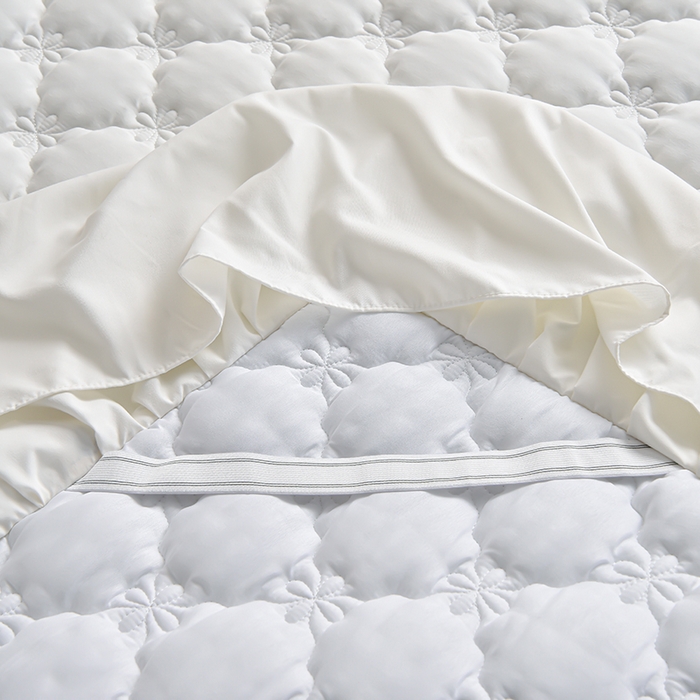 91家纺网 家纺一手货源 找家纺 床笠人家 2025新款亲肤磨毛夹棉床裙 公主白