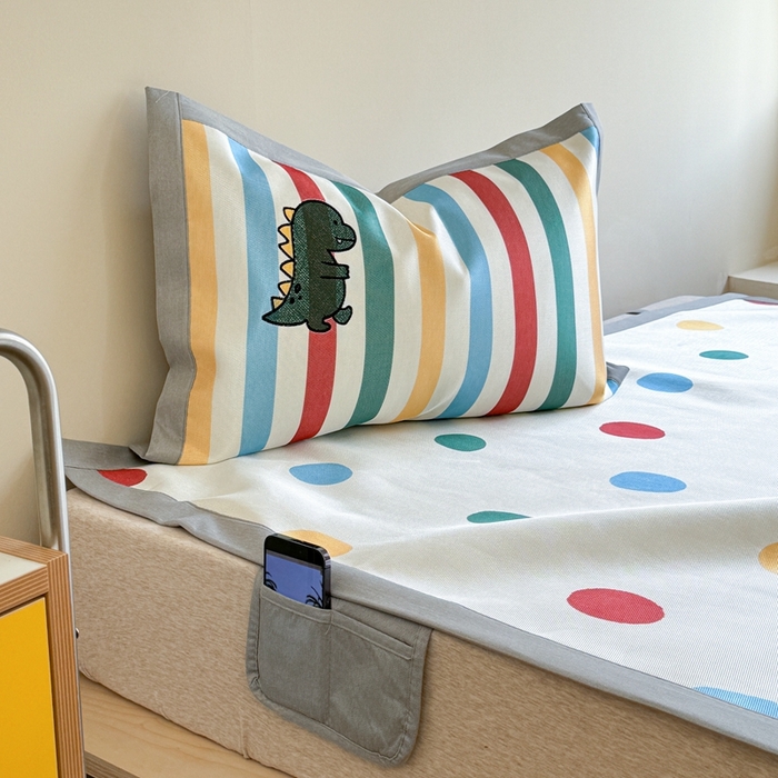 91家纺网 家纺一手货源 找家纺 柚子YOUTH 2024新款高端养生900D冰丝绣花凉席 龙之梦