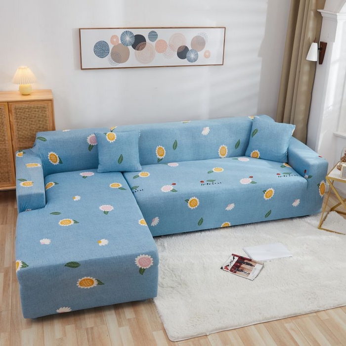 91家纺网 家纺一手货源 找家纺 沐沐2026新款四季印花沙发套  朝气葵