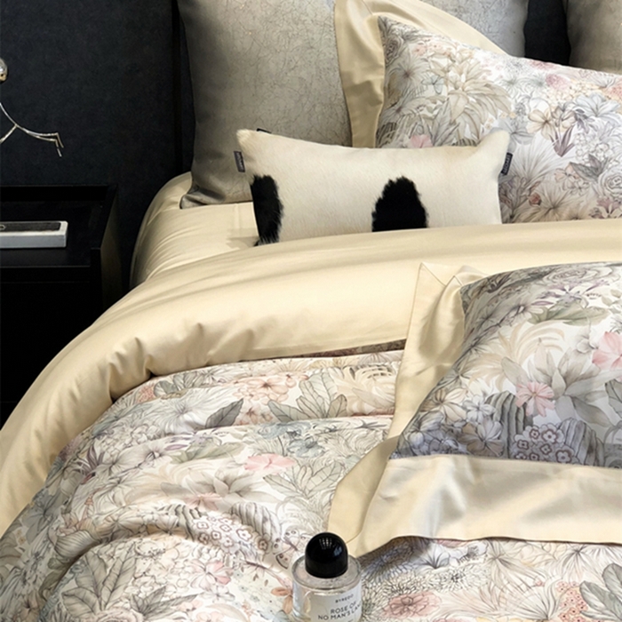 91家纺网 家纺一手货源 找家纺 涞澳 新款80支天丝棉四件套 玫园