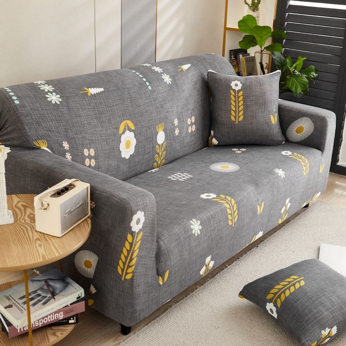 91家纺网 家纺一手货源 找家纺 沐沐2026新款四季印花沙发套  麦穗花