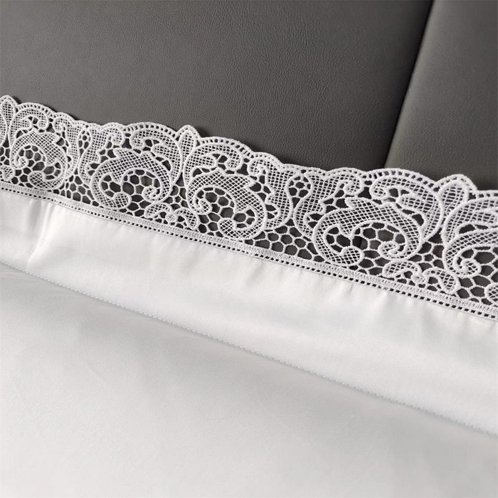 91家纺网 家纺一手货源 找家纺 （总）澜屿 25款全棉四件套配床白色花边短枕单人枕套