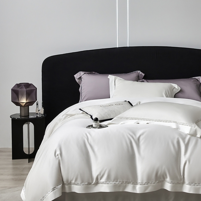 91家纺网 家纺一手货源 找家纺 （总）榻尚家居 2024新款天丝棉镂空四件套