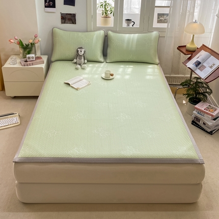 91家纺网 家纺一手货源 找家纺 （总）家喜爱 2024新款提花凉豆豆凉席