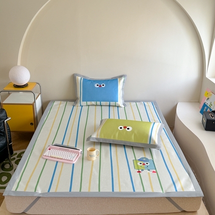 91家纺网 家纺一手货源 找家纺 （总）柚子YOUTH 2024新款高端养生900D冰丝绣花凉席