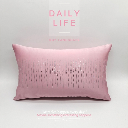 91家纺网 家纺一手货源 找家纺 （总）澜屿24款禅丝高精密银河烫钻小抱枕头枕芯腰靠枕 