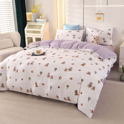 91家纺网 家纺一手货源 找家纺 （总）金牛枕芯 2024新款亲肤舒适提花泡泡棉四件套