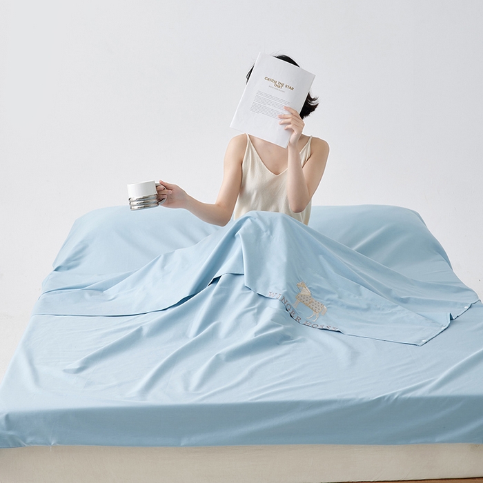 91家纺网 家纺一手货源 找家纺 （总）千朵森 2024新款A类长绒棉刺绣睡袋