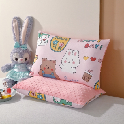 91家纺网 家纺一手货源 找家纺 （总）大熊枕芯 2024新款全棉枕套+枕芯款儿童枕