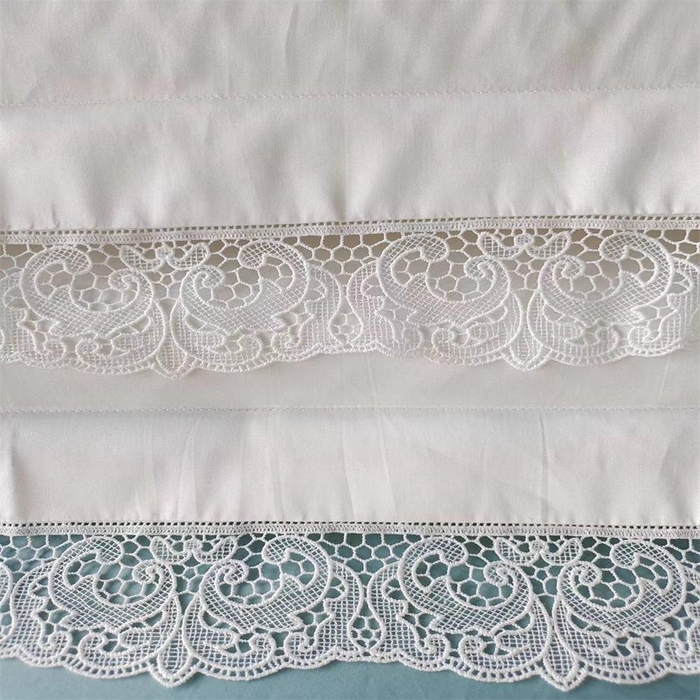 91家纺网 家纺一手货源 找家纺 （总）澜屿 25款全棉四件套配床白色花边短枕单人枕套