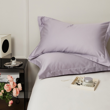 EH家居 2024新款长绒棉春夏单品系列-单枕套 芋泥紫