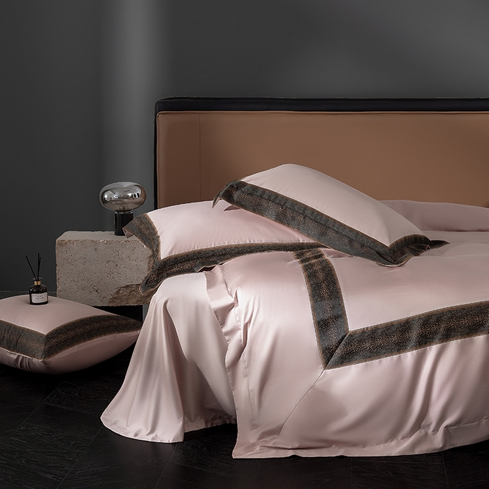 91家纺网 家纺一手货源 找家纺 （总）品家居 2025新款全棉100支长绒棉刺绣四件套-星空