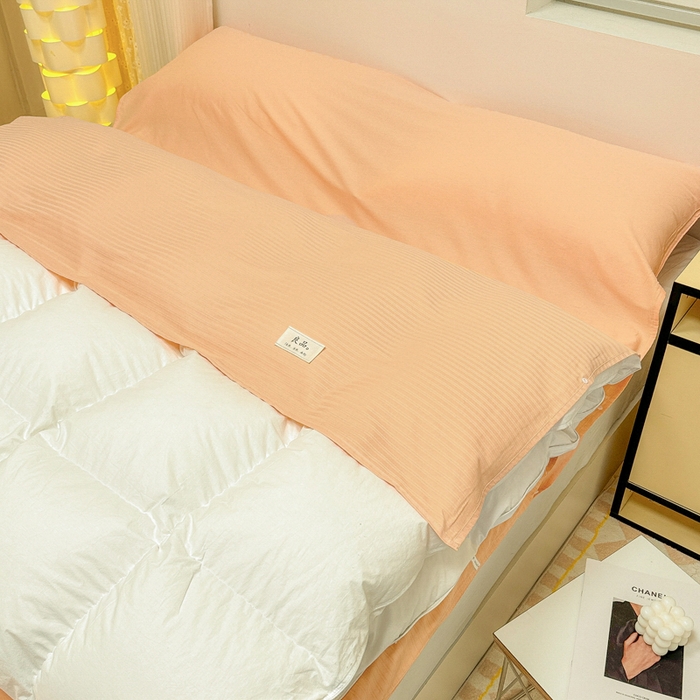 91家纺网 家纺一手货源 找家纺 眠博士 2024新款60贡缎提花 旅行睡袋场景一暖光 睡袋-提花橘粉