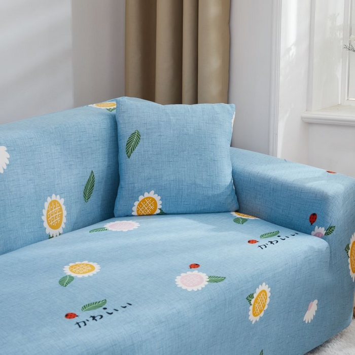 91家纺网 家纺一手货源 找家纺 沐沐2026新款四季印花沙发套  朝气葵