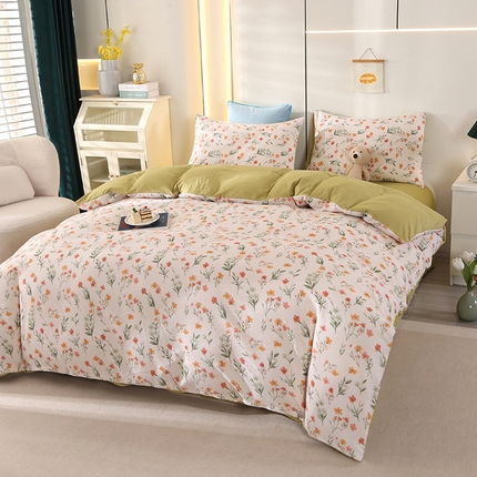 91家纺网 家纺一手货源 找家纺 （总）金牛枕芯 2024新款亲肤舒适提花泡泡棉四件套