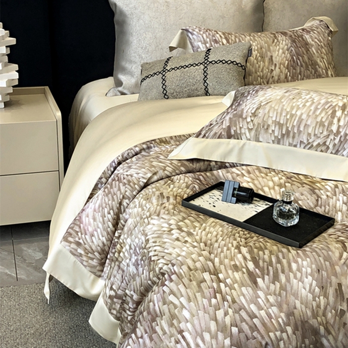 91家纺网 家纺一手货源 找家纺 涞澳 新款80支天丝棉四件套 知年-黄