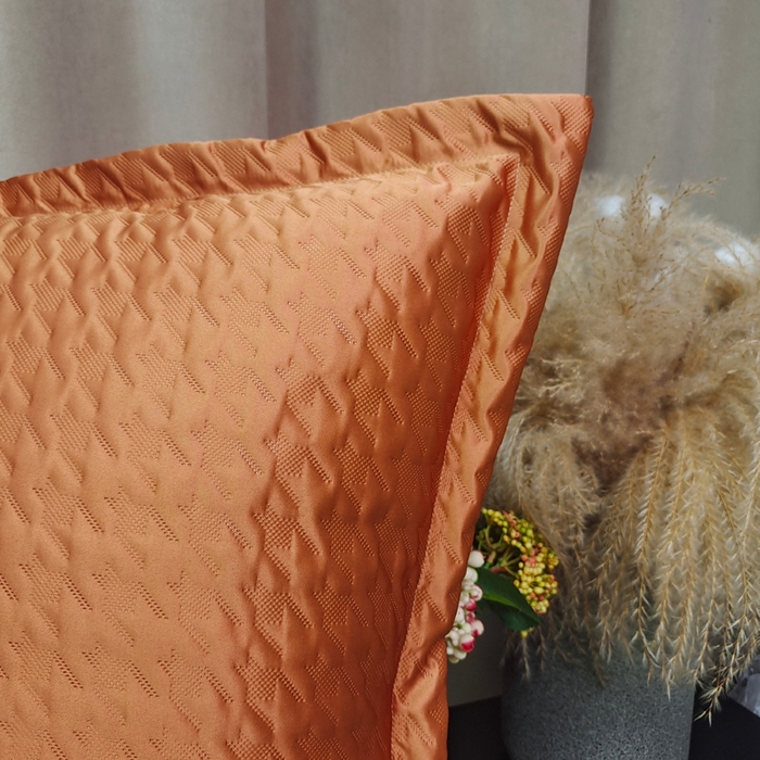 91家纺网 家纺一手货源 找家纺 澜屿 24款高精密肌理纹大靠枕 橘色