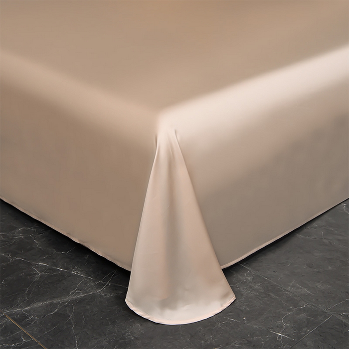 91家纺网 家纺一手货源 找家纺 瑞驰家纺2024新款60兰精天丝四件套-罗莎琳系列（风格二） 活力橙