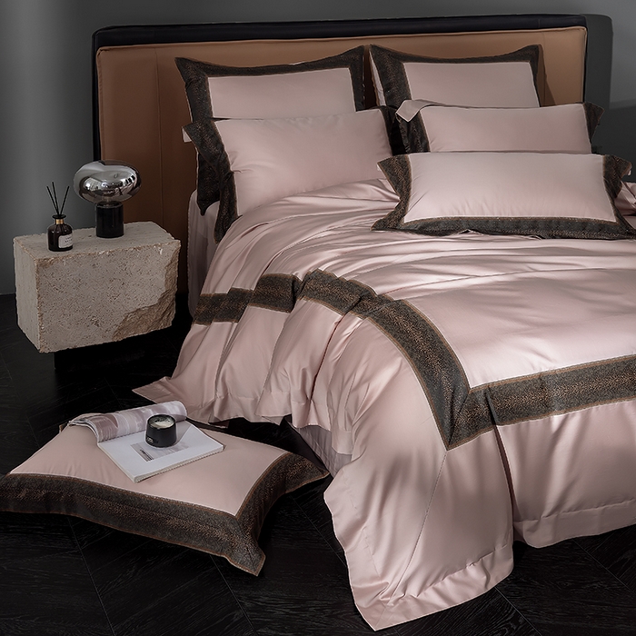 91家纺网 家纺一手货源 找家纺 （总）品家居 2025新款全棉100支长绒棉刺绣四件套-星空