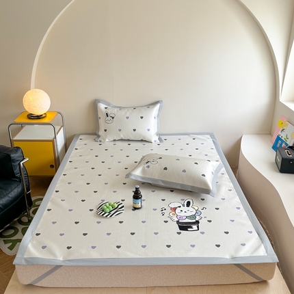 91家纺网 家纺一手货源 找家纺 （总）柚子YOUTH 2024新款高端养生900D冰丝绣花凉席