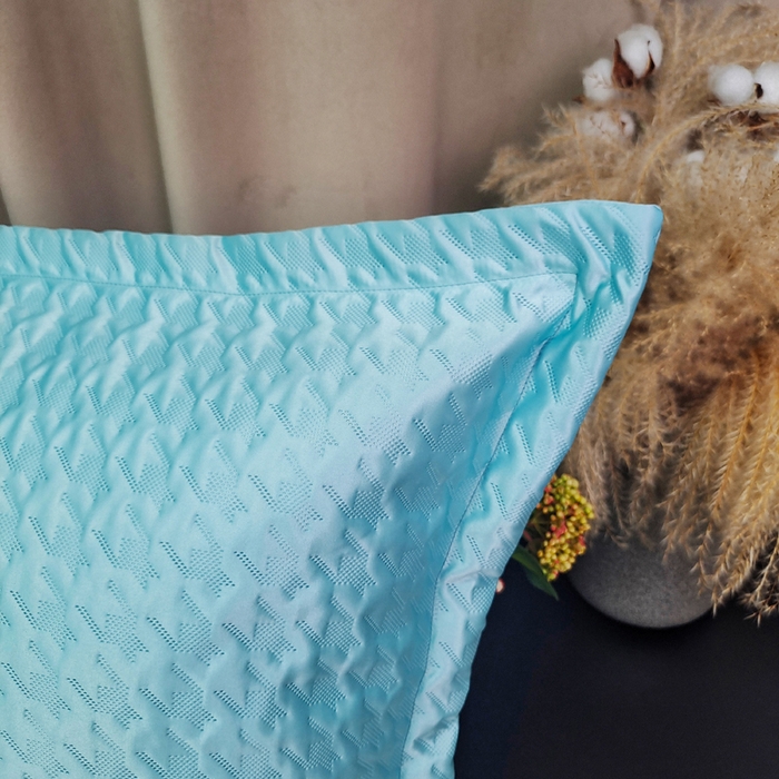 91家纺网 家纺一手货源 找家纺 澜屿 24款高精密肌理纹大靠枕 水绿