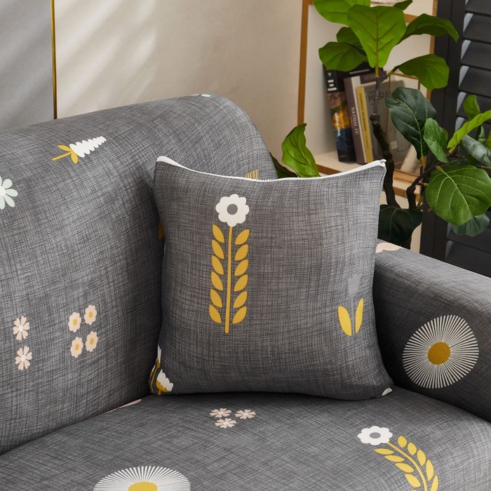 91家纺网 家纺一手货源 找家纺 沐沐2026新款四季印花沙发套  麦穗花